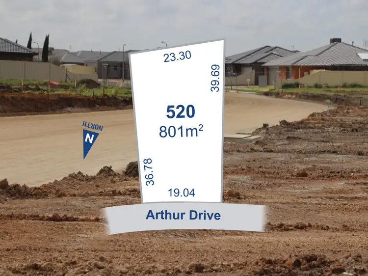 Main view of Homely land listing, Lot 520 Arthur Drive, Horsham VIC 3400