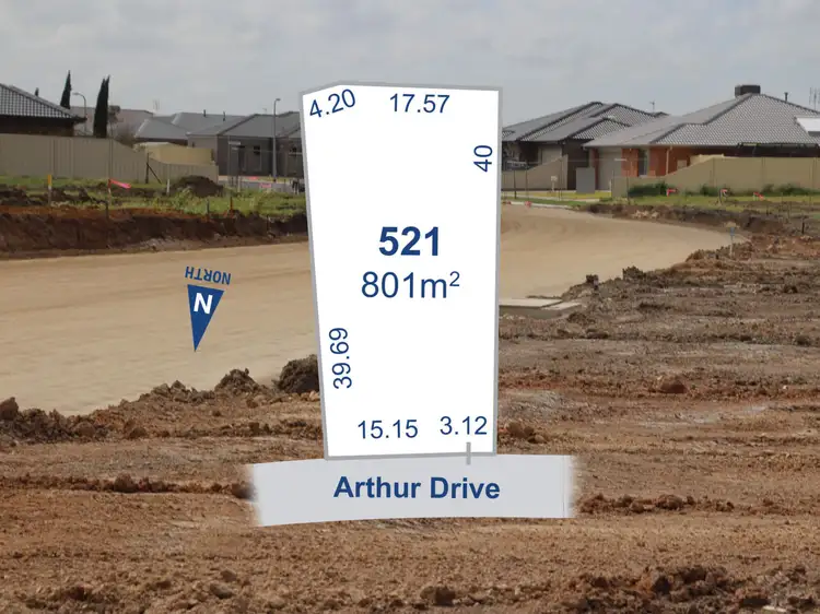 Main view of Homely land listing, Lot 521 Arthur Drive, Horsham VIC 3400
