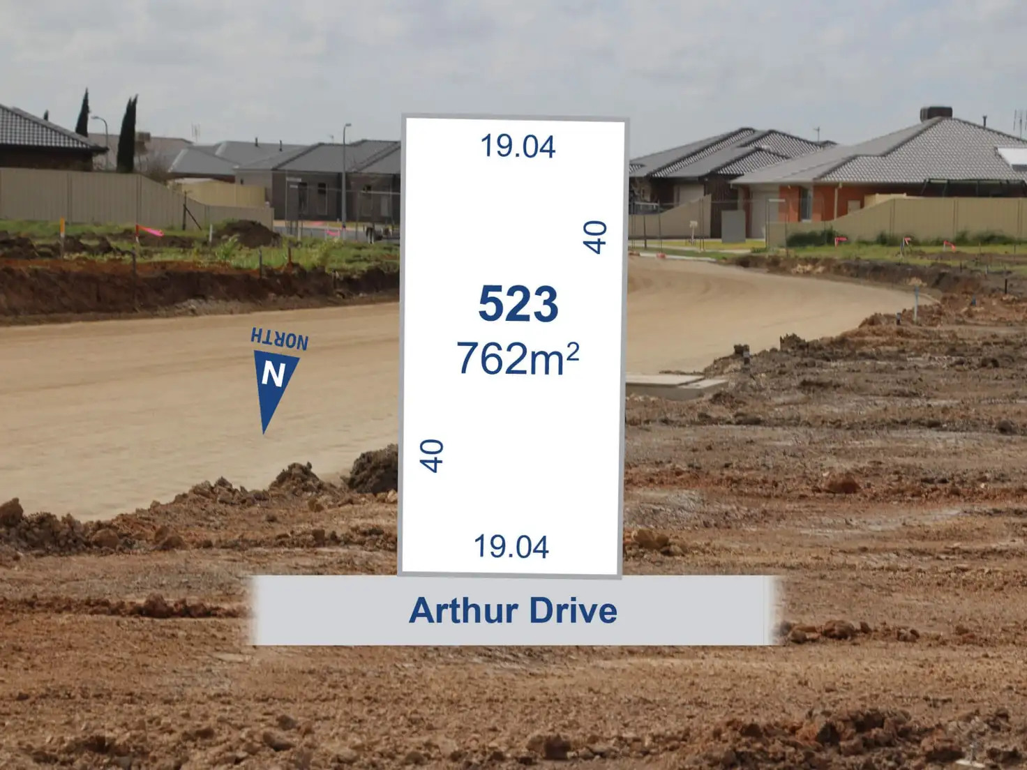 Main view of Homely land listing, Lot 523 Arthur Drive, Horsham VIC 3400