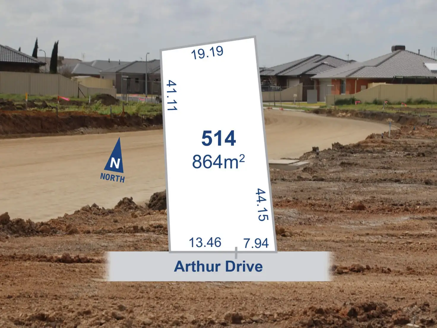 Main view of Homely land listing, Lot 514 Arthur Drive, Horsham VIC 3400