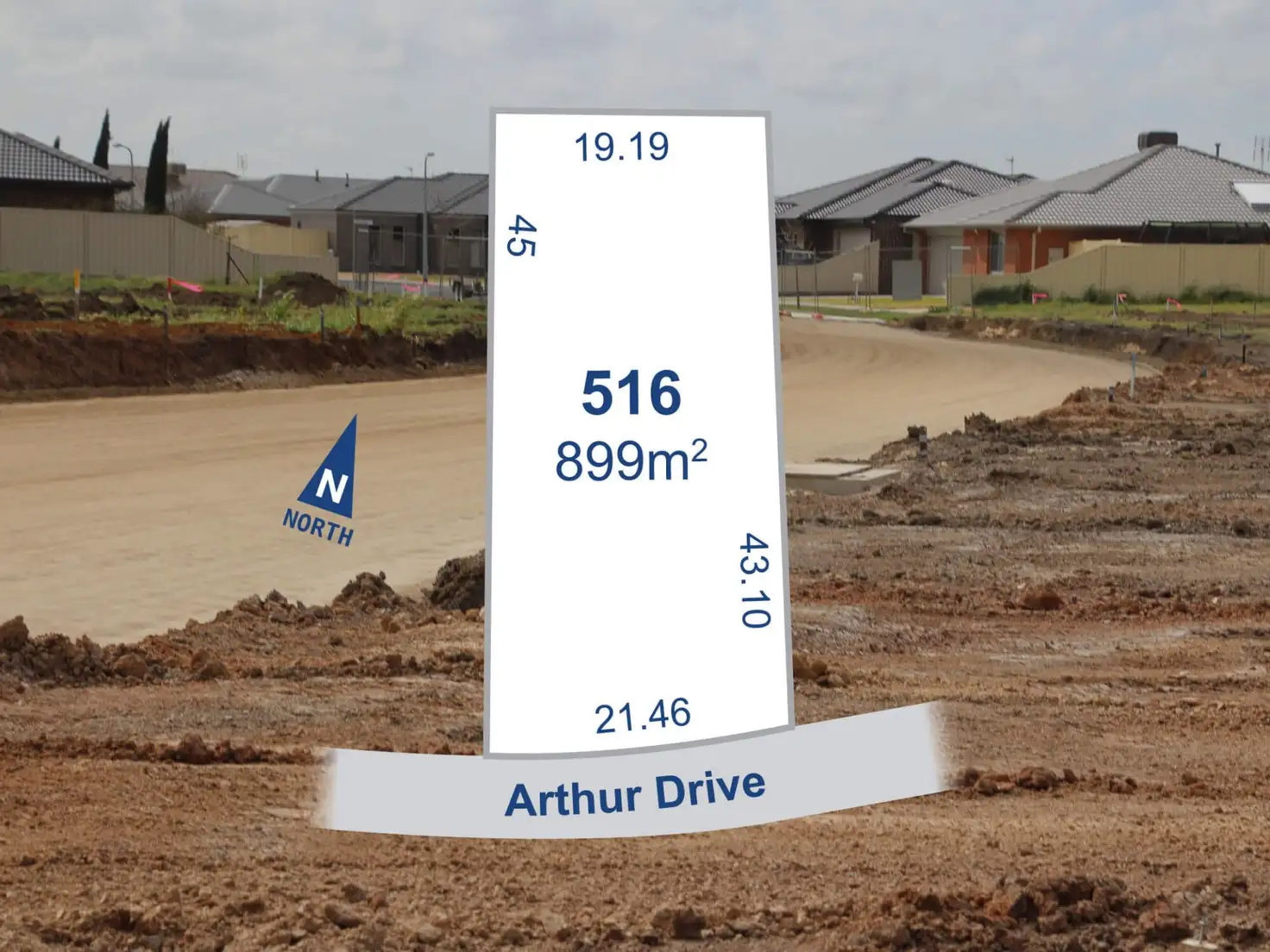 Main view of Homely land listing, Lot 516 Arthur Drive, Horsham VIC 3400