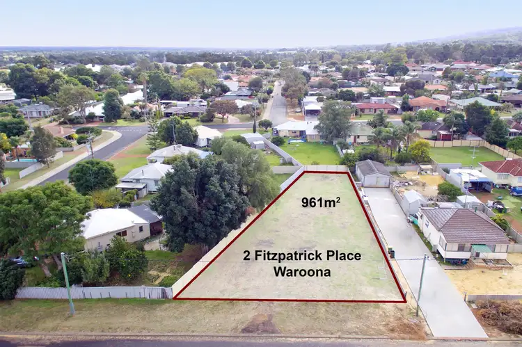 Main view of Homely land listing, 2 Fitzpatrick Place, Waroona WA 6215