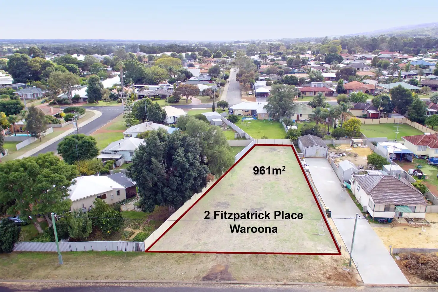 Main view of Homely land listing, 2 Fitzpatrick Place, Waroona WA 6215