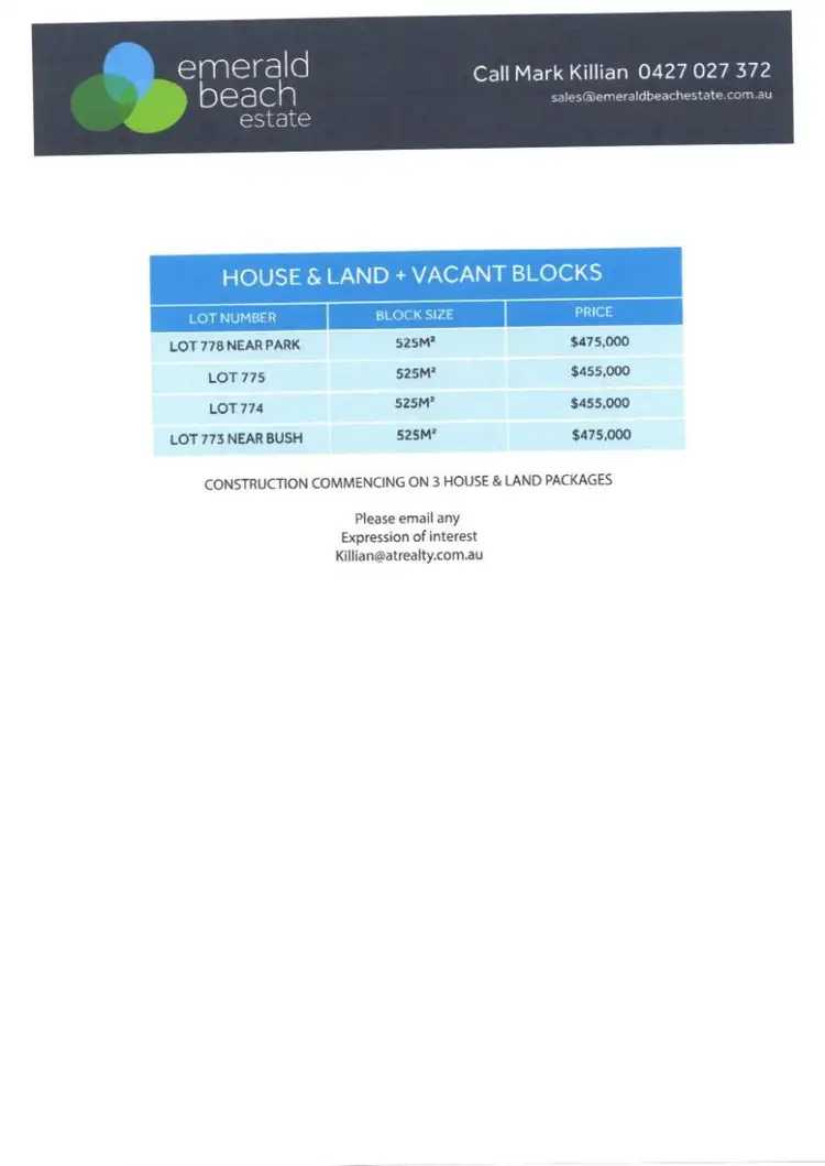 Second view of Homely land listing, Lot 774 Como Avenue, Emerald Beach NSW 2456