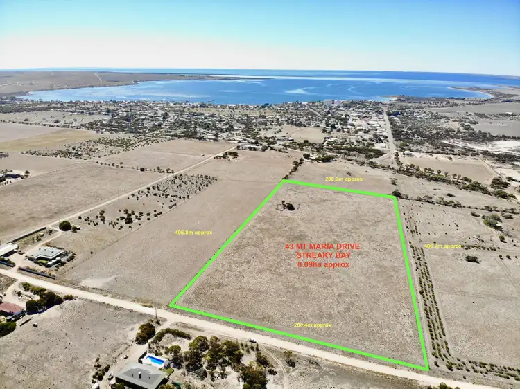 Main view of Homely land listing, 43 Mount Maria Drive, Streaky Bay SA 5680