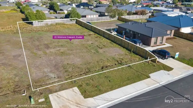 Main view of Homely land listing, 22 Wildmore Crescent, Exeter TAS 7275