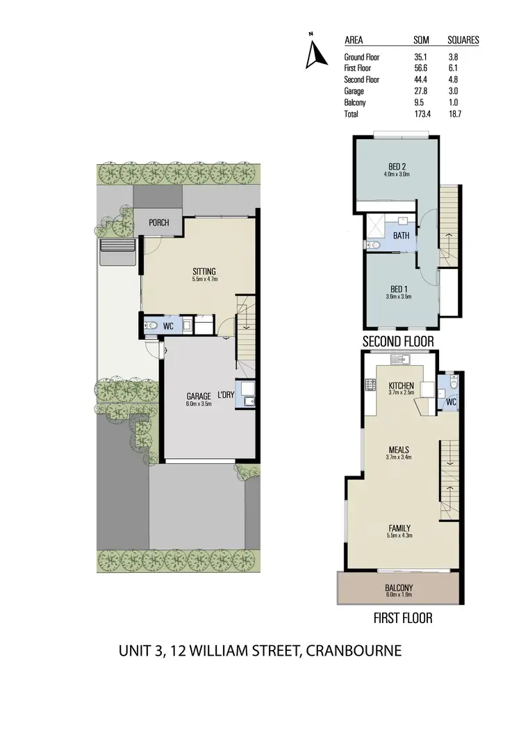 Second view of Homely townhouse listing, 3/12 William Street, Cranbourne VIC 3977
