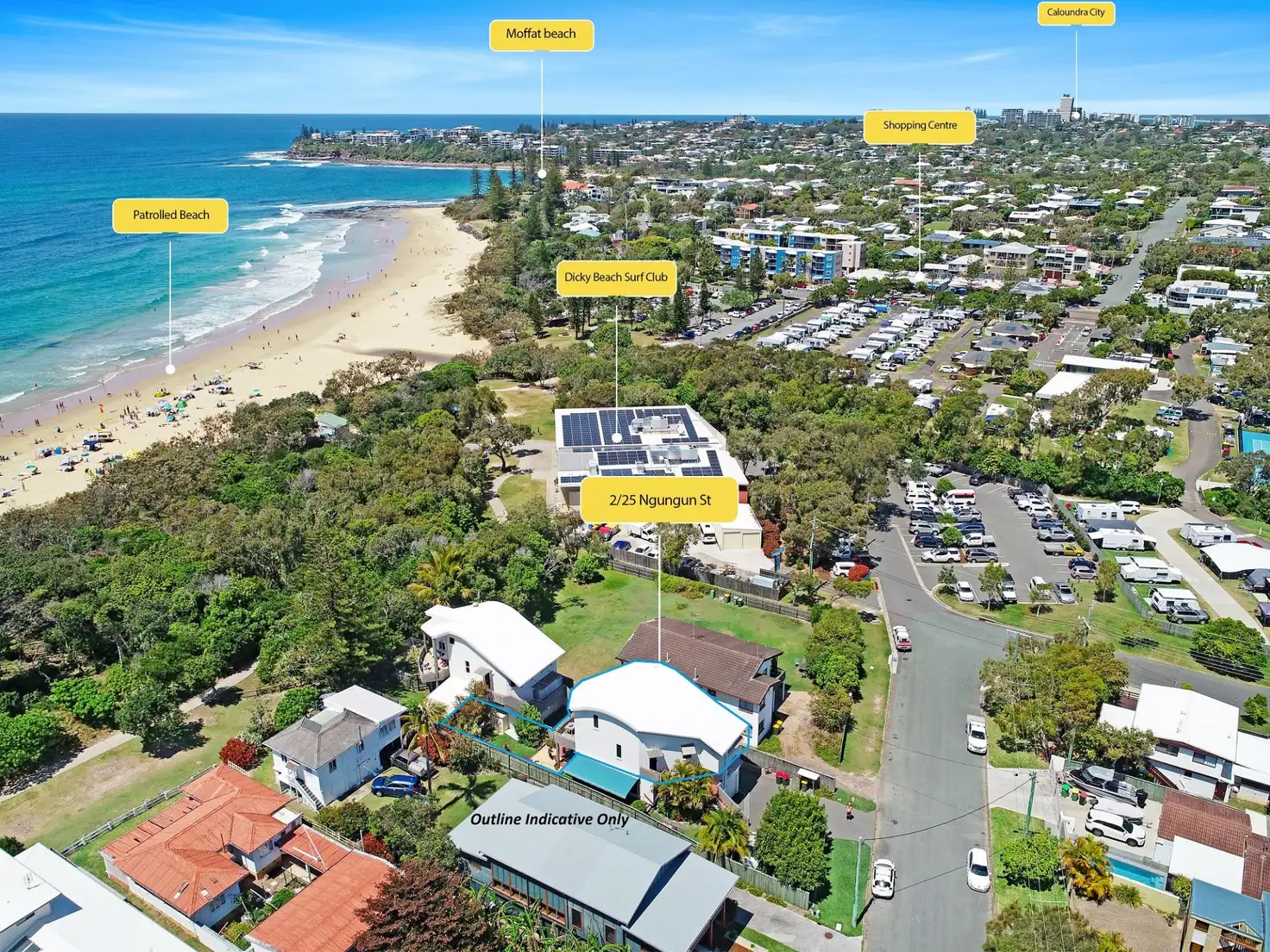 Main view of Homely apartment listing, 2/25 Ngungun Street, Dicky Beach QLD 4551