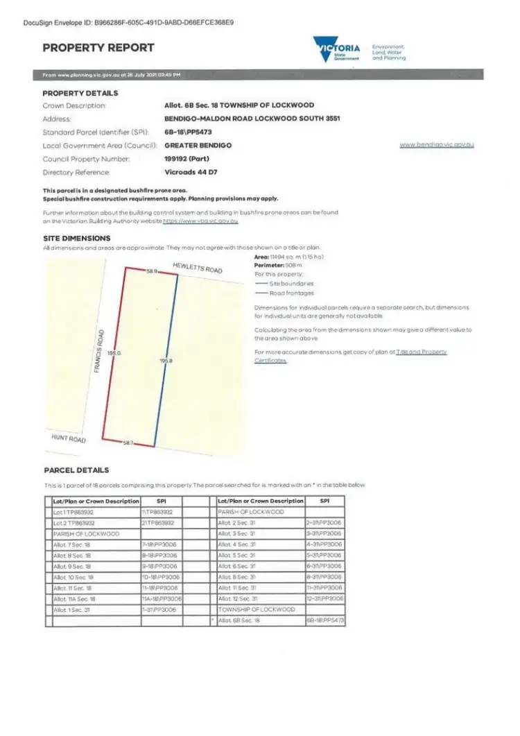 Fifth view of Homely land listing, 7 Hewletts Road, Lockwood South VIC 3551