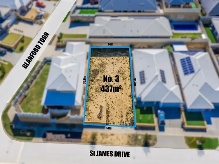 Main view of Homely land listing, 3 Saint James Drive, Baldivis WA 6171
