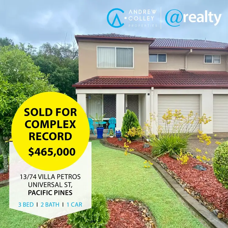 Main view of Homely townhouse listing, 13/74 Universal Street, Pacific Pines QLD 4211