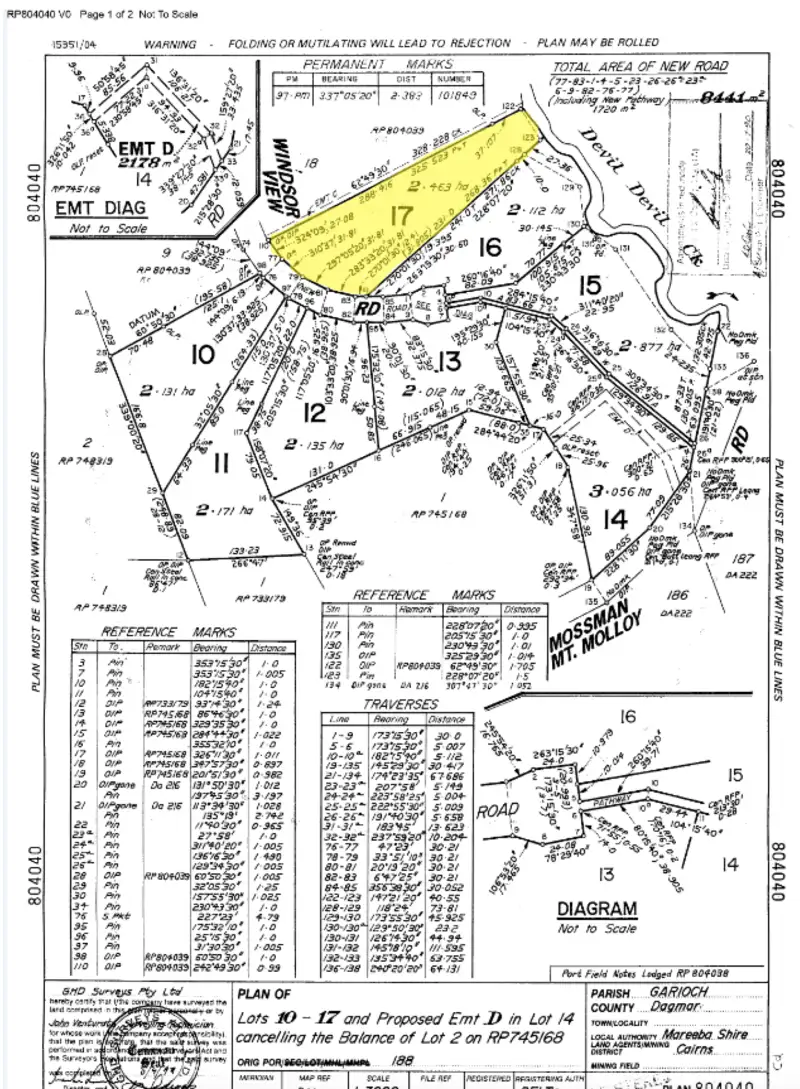 Main view of Homely land listing, Lot 17 Windsor View Road, Julatten QLD 4871