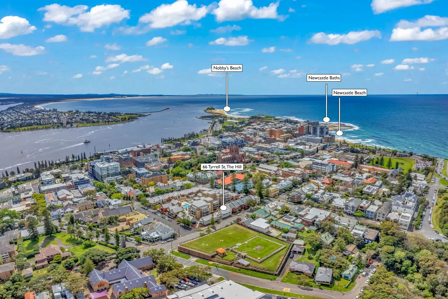 Main view of Homely townhouse listing, 66 Tyrrell Street, The Hill NSW 2300