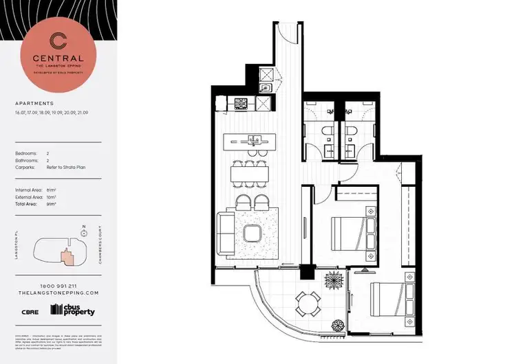 Third view of Homely apartment listing, 1607/8 Chambers Court, Epping NSW 2121