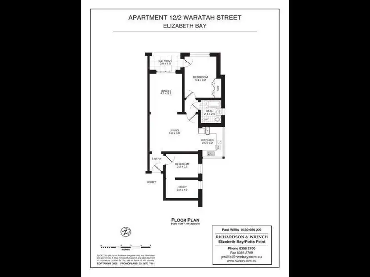 Fifth view of Homely apartment listing, 12/2 Waratah Street, Elizabeth Bay NSW 2011