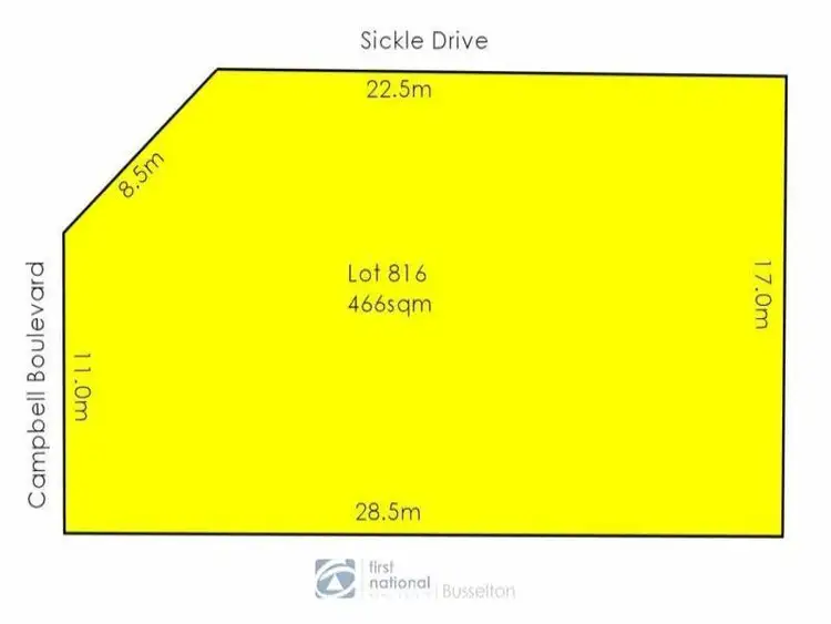 LOT 816, 7 Campbell Boulevard, Vasse WA 6280