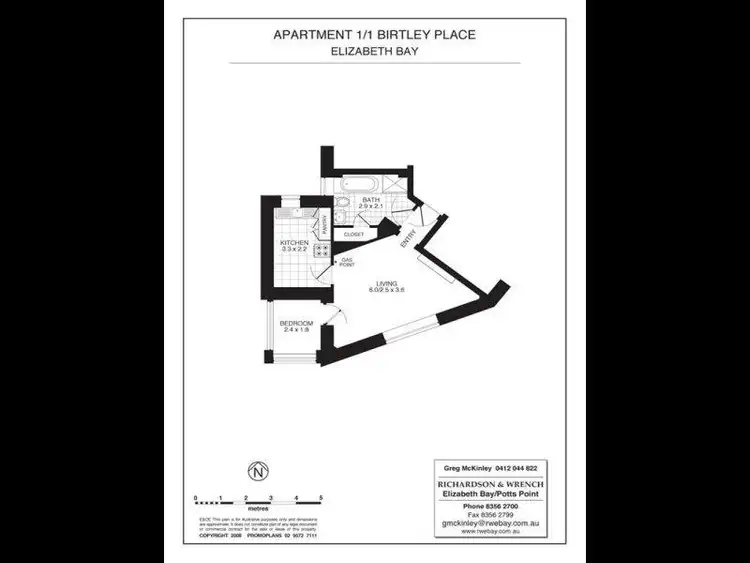 Fifth view of Homely apartment listing, 1/1 Birtley Place, Elizabeth Bay NSW 2011