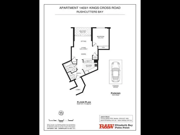 Fifth view of Homely apartment listing, 1403/1 Kings Cross Road, Rushcutters Bay NSW 2011