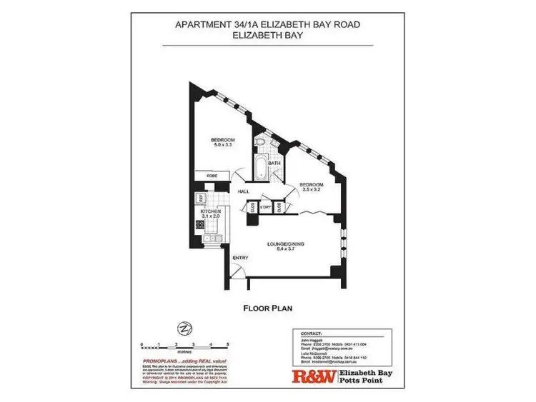 Fifth view of Homely apartment listing, 34/1A Elizabeth Bay Road, Potts Point NSW 2011