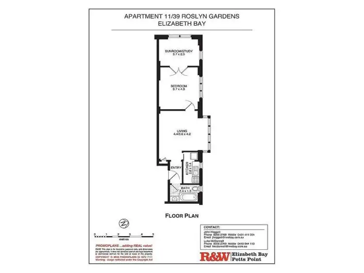 Fifth view of Homely apartment listing, 11/39 Roslyn Gardens, Elizabeth Bay NSW 2011