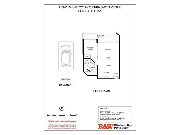 Fifth view of Homely apartment listing, 72/6 Greeknowe Avenue, Elizabeth Bay NSW 2011
