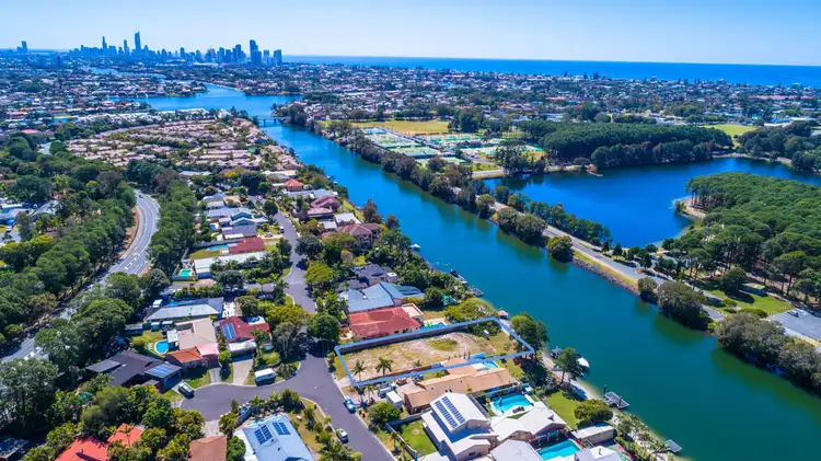 Main view of Homely land listing, 28 Lancelin Drive, Mermaid Waters QLD 4218