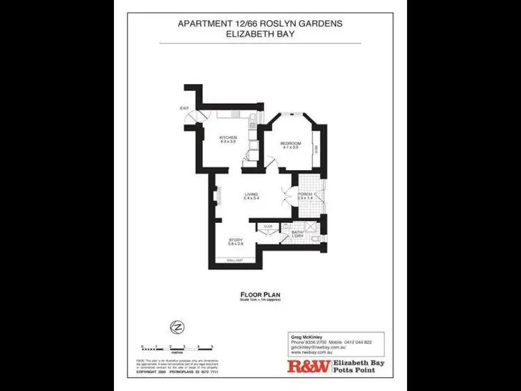 Fifth view of Homely apartment listing, 12/66 Roslyn Gardens, Elizabeth Bay NSW 2011