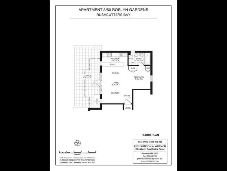Fifth view of Homely apartment listing, 3/60 Roslyn Gardens, Elizabeth Bay NSW 2011