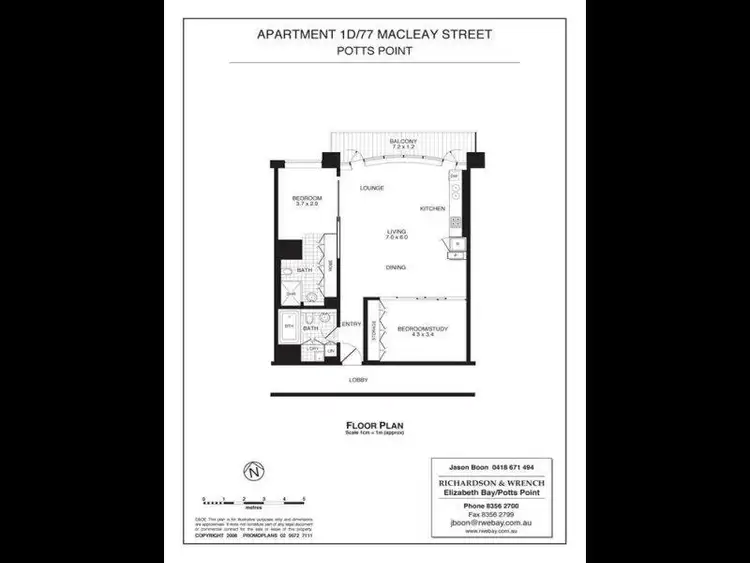 Fifth view of Homely apartment listing, 1D/77 Macleay Street, Potts Point NSW 2011