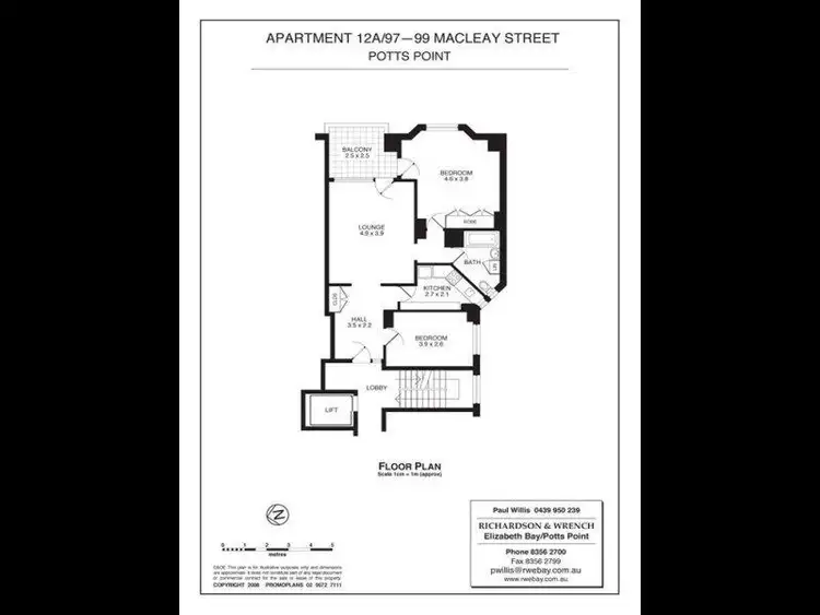 Fifth view of Homely apartment listing, 12A/99 Macleay Street, Potts Point NSW 2011