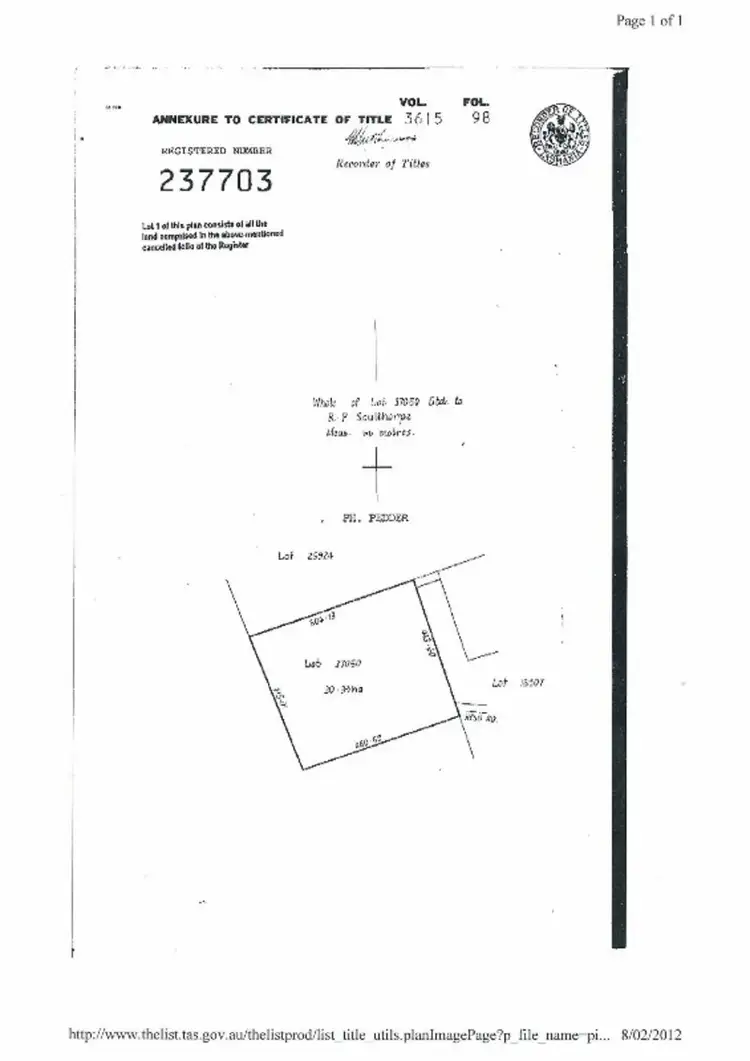 Sixth view of Homely land listing, Lot 1 Nicholls Rivulet Road, Nicholls Rivulet TAS 7112
