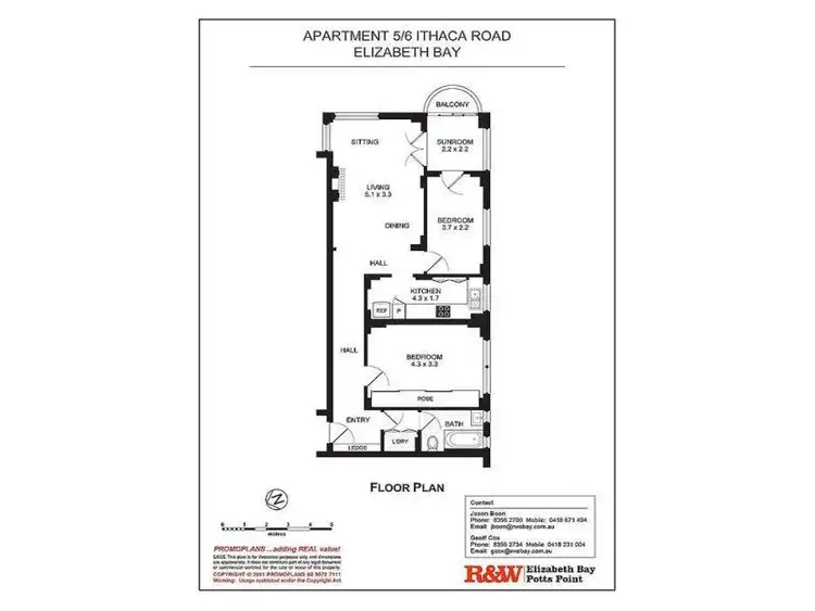 Fifth view of Homely apartment listing, 5/6 Ithaca Road, Elizabeth Bay NSW 2011
