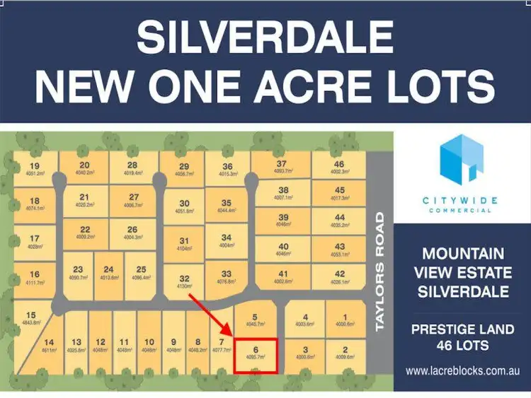 LOT 6, 180 Taylors Road, Silverdale NSW 2752