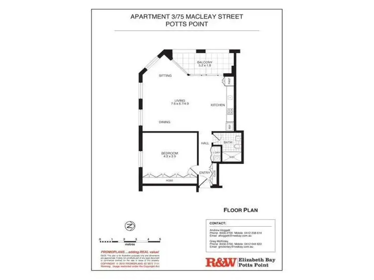 Fifth view of Homely apartment listing, 3/75 Macleay Street, Potts Point NSW 2011