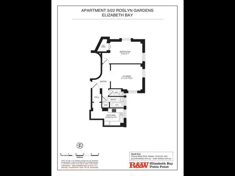 Fifth view of Homely apartment listing, 5/22 Roslyn Gardens, Elizabeth Bay NSW 2011