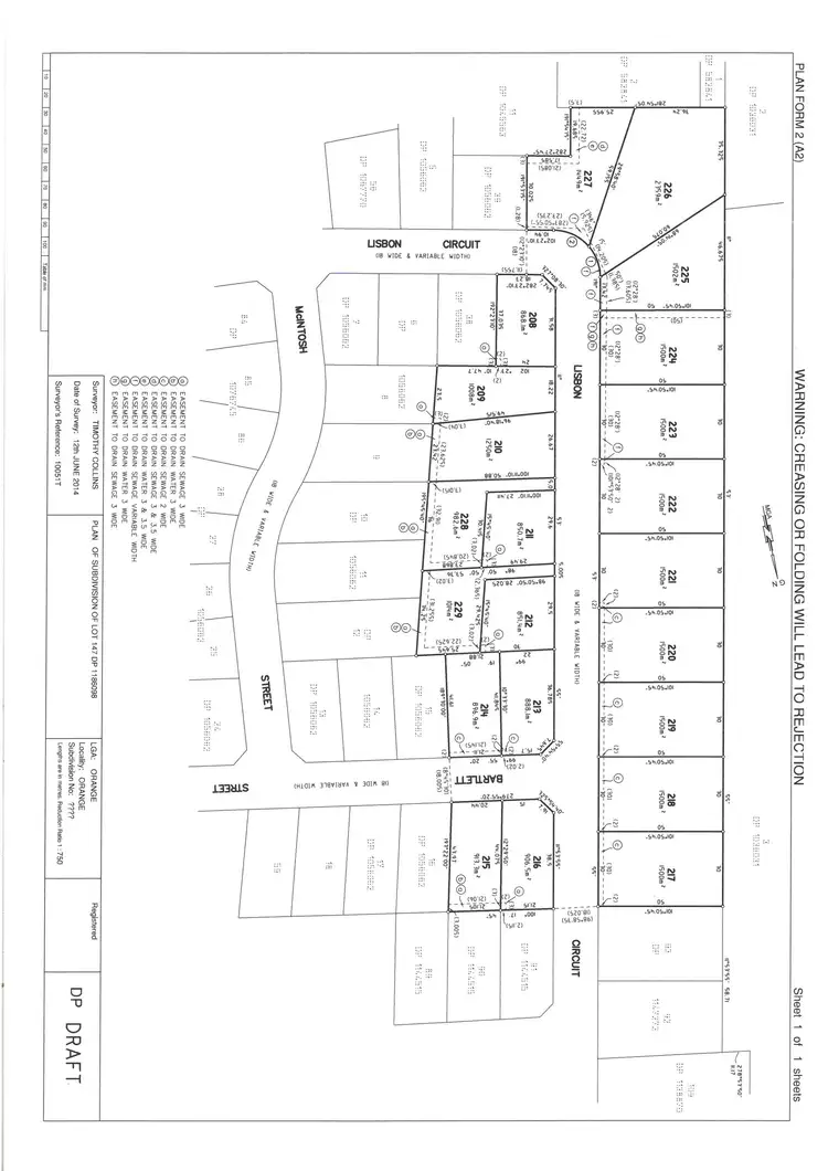 Main view of Homely land listing, Lot 222 Lisbon Circuit, Orange NSW 2800