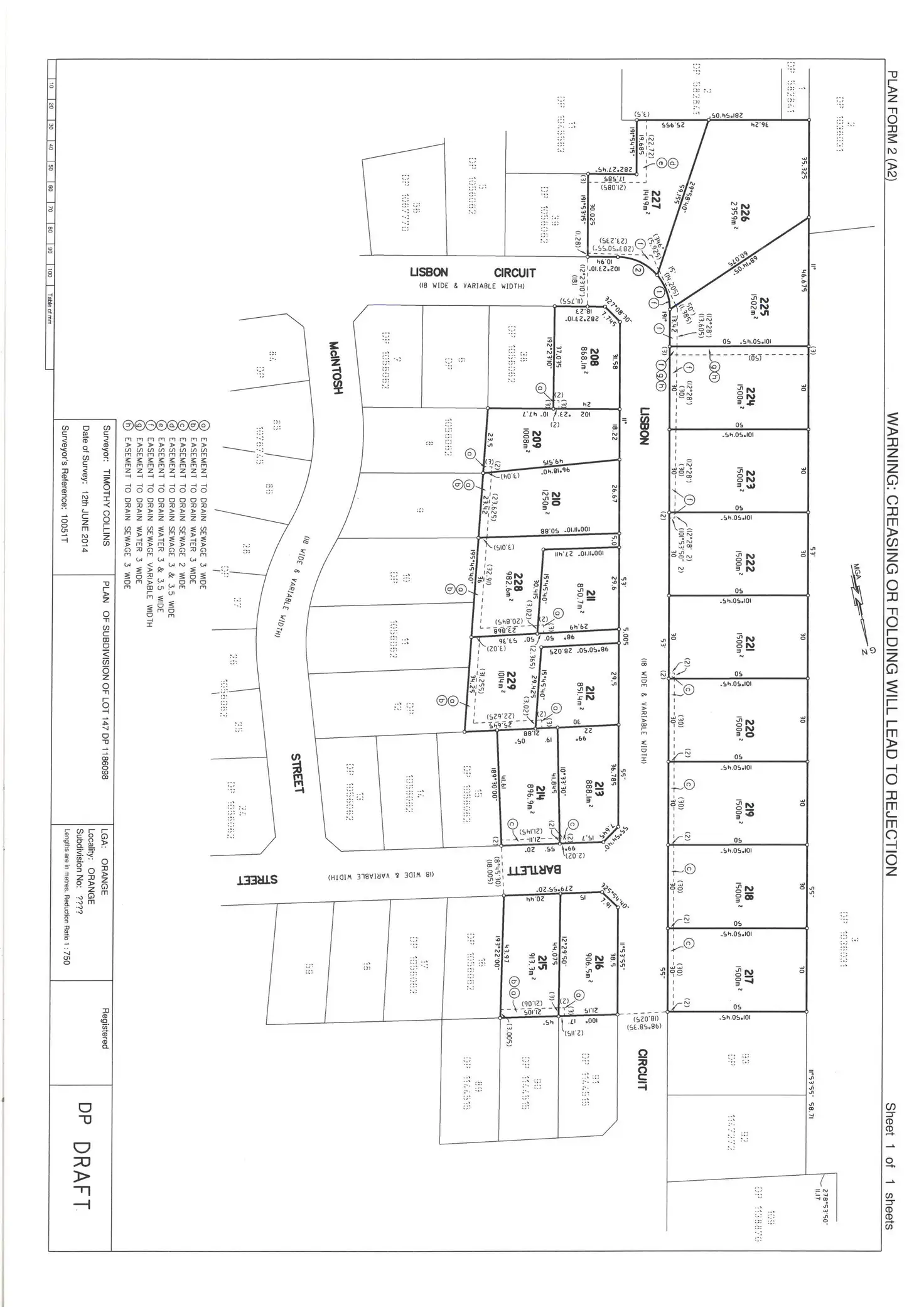 Main view of Homely land listing, Lot 222 Lisbon Circuit, Orange NSW 2800