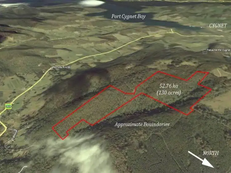Third view of Homely land listing, Tobys Hill Road, Cygnet TAS 7112