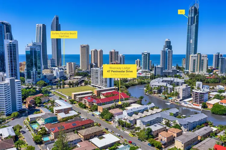 Main view of Homely unit listing, 11/47 PENINSULAR Drive, Surfers Paradise QLD 4217