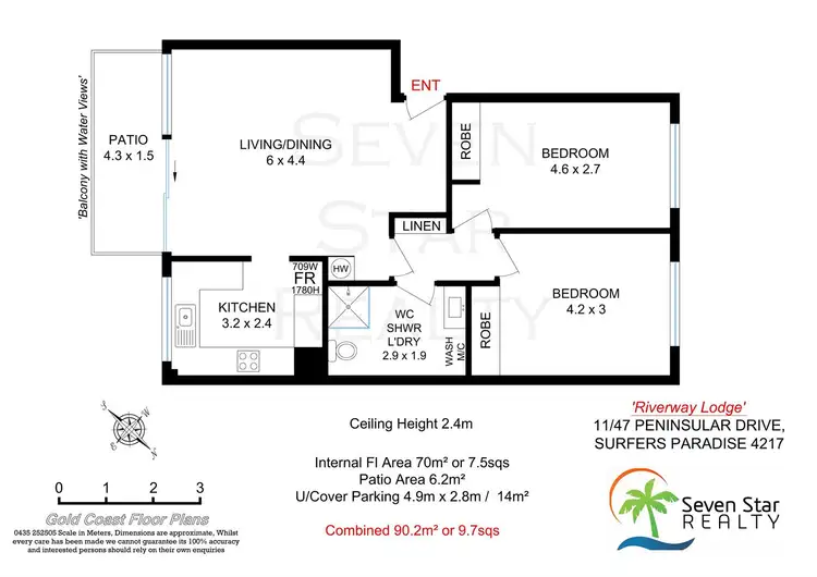Sixth view of Homely unit listing, 11/47 PENINSULAR Drive, Surfers Paradise QLD 4217