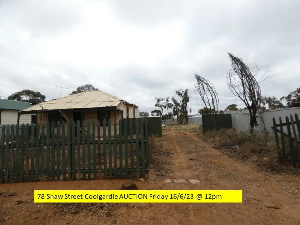 Main view of Homely house listing, 78 Shaw St, Coolgardie WA 6429