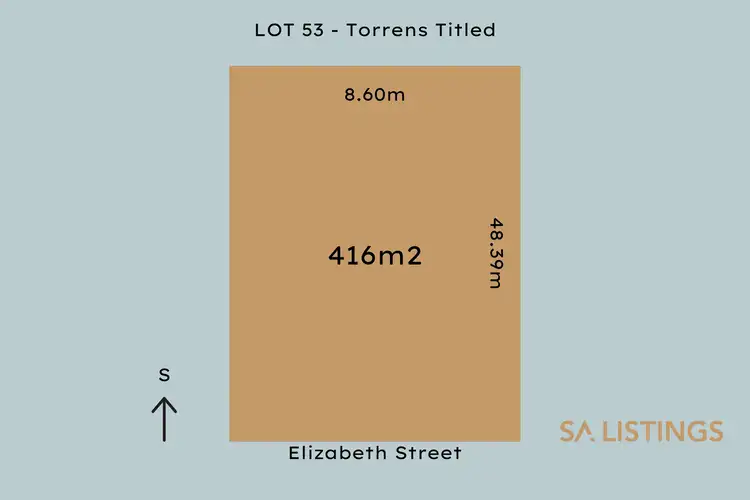 Main view of Homely land listing, Lot 53 Elizabeth Street, Reynella SA 5161