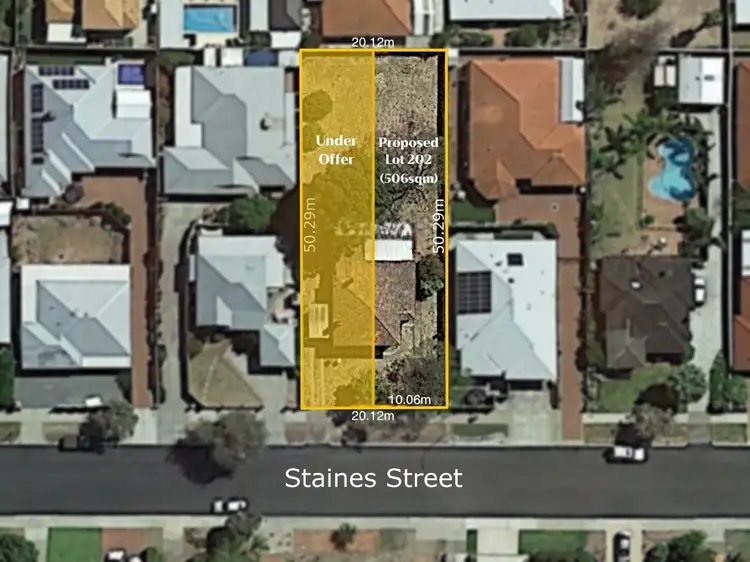Main view of Homely land listing, LOT ( 201), 18 Staines St, Lathlain WA 6100