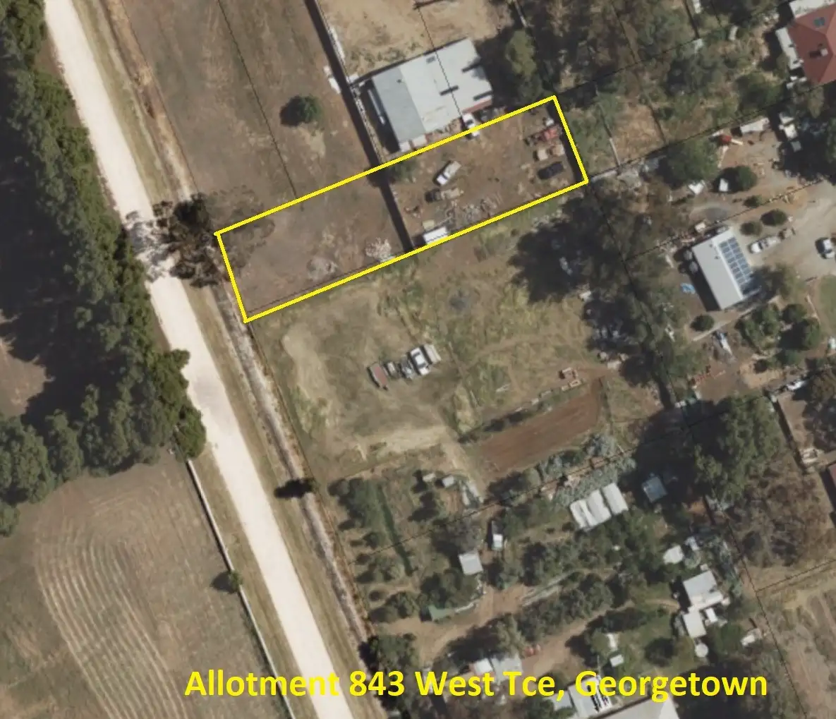 Main view of Homely land listing, 843 West Terrace, Georgetown SA 5472