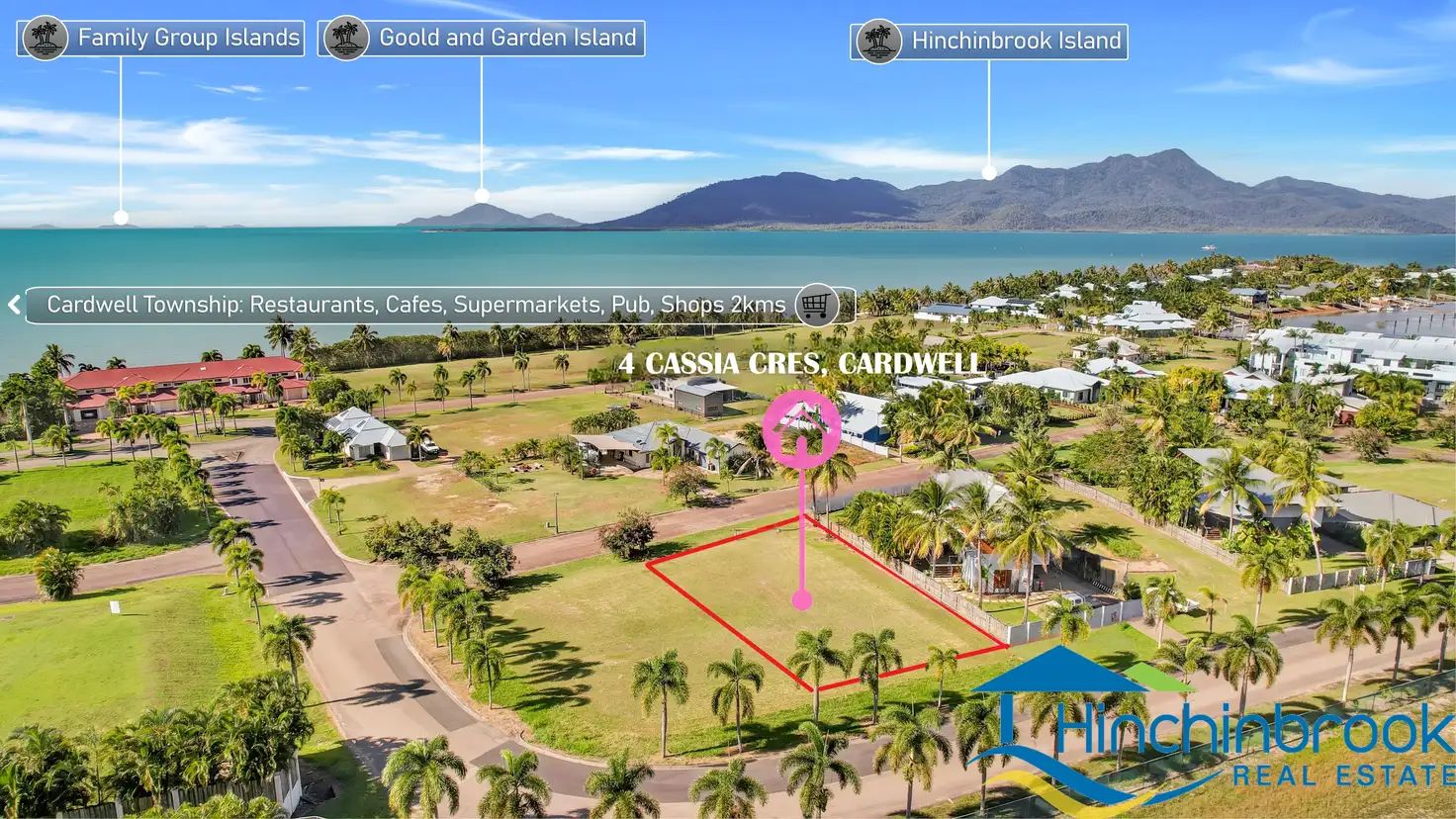 Main view of Homely land listing, 4 Cassia Crescent, Cardwell QLD 4849