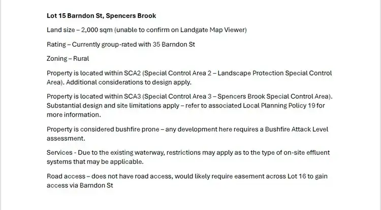 Second view of Homely land listing, 15 Spencers Brook Road, Spencers Brook WA 6401