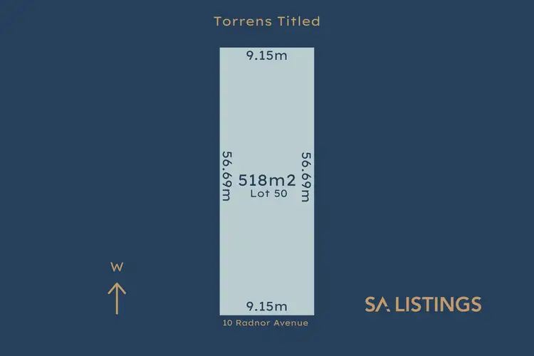 Main view of Homely land listing, LOT 50, 10 Radnor Ave, Rostrevor SA 5073