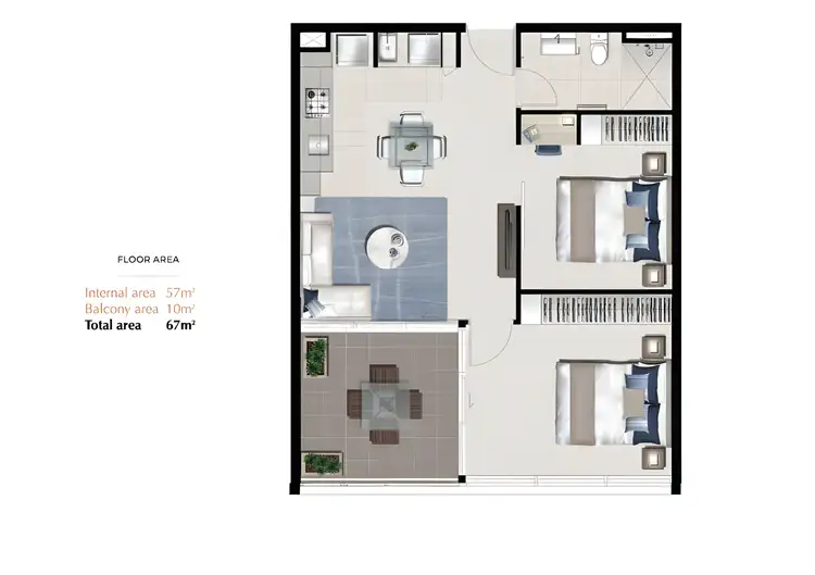 Second view of Homely apartment listing, Unit 907/54 Hudson Rd, Albion QLD 4010