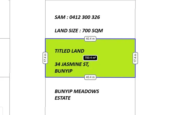Main view of Homely land listing, 34 Jasmine St, Bunyip VIC 3815