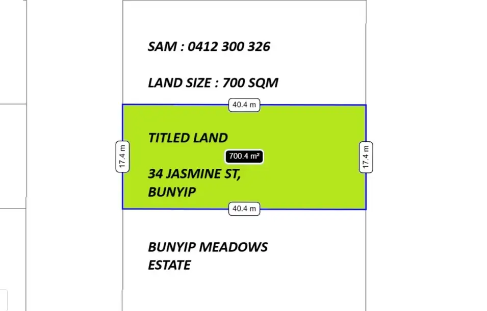 Main view of Homely land listing, 34 Jasmine St, Bunyip VIC 3815